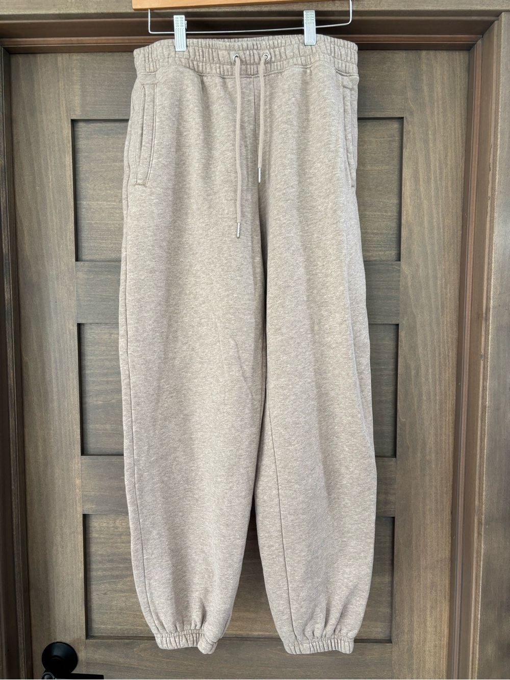 Abercrombie & Fitch Beige Drawstring Joggers